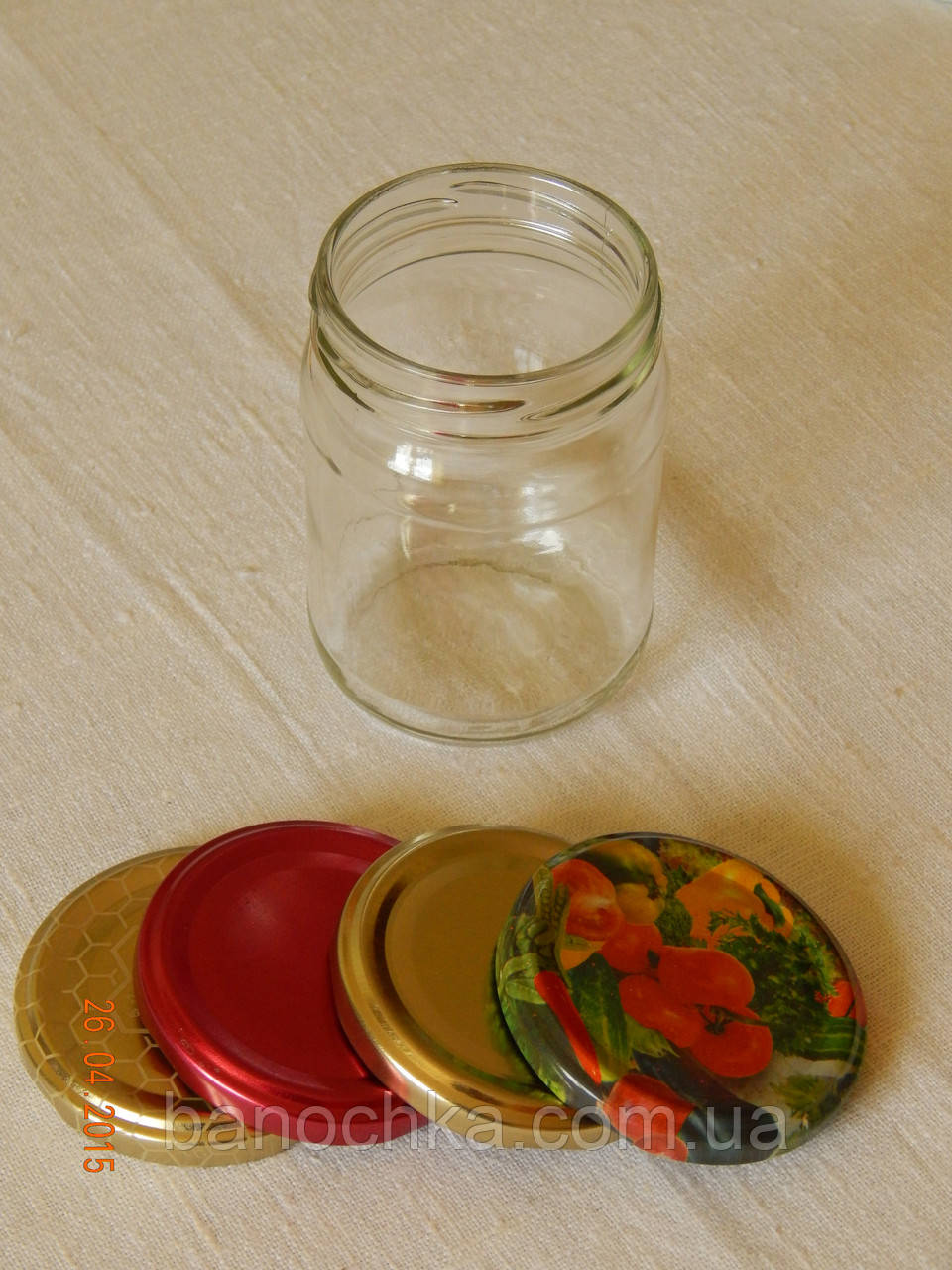 Банка скляна 250 мл з горловиною твіст 66 мм (24 штуки в упаковці)