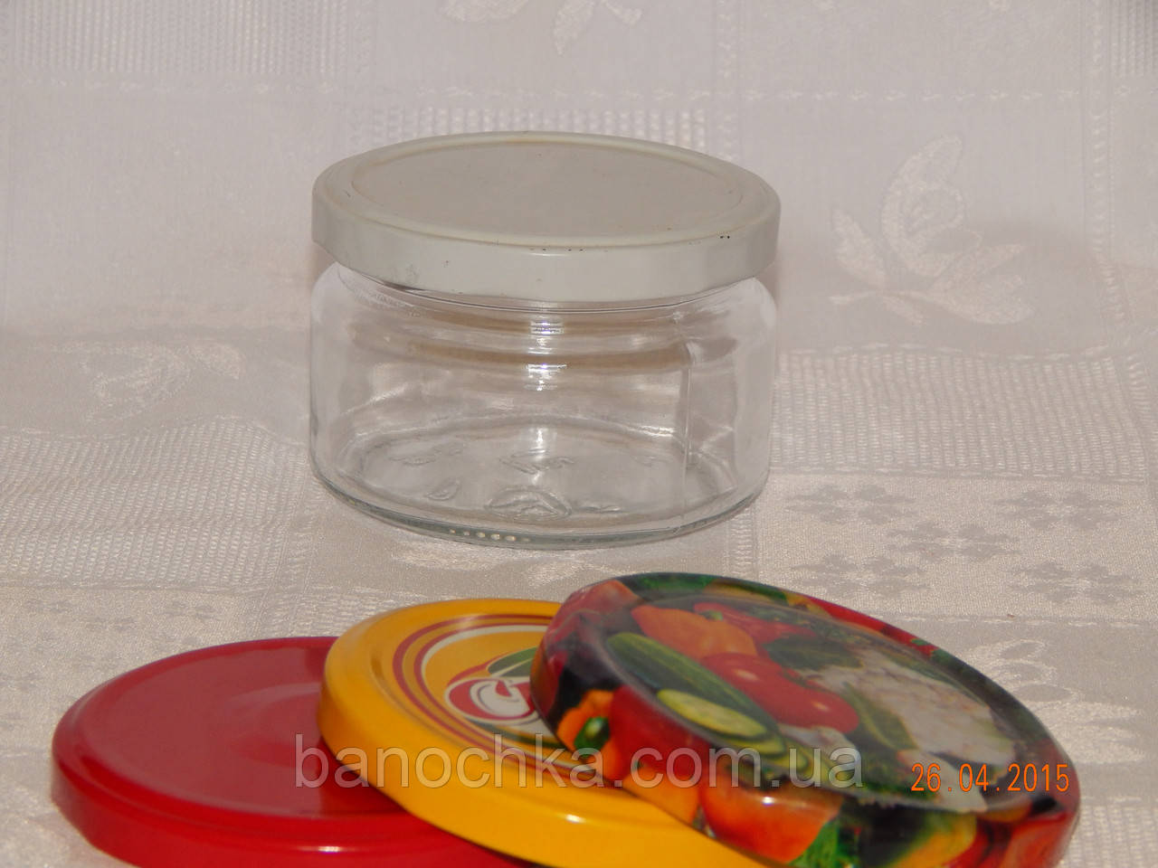 Банка скляна 250 мл з горловиною твіст 82 мм (15 штук в упаковці)