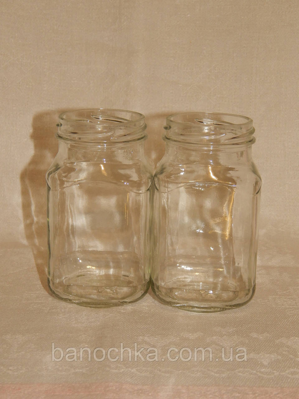 Банка скляна 300 мл (твіст 58) Кубик (24 штуки в упковці)