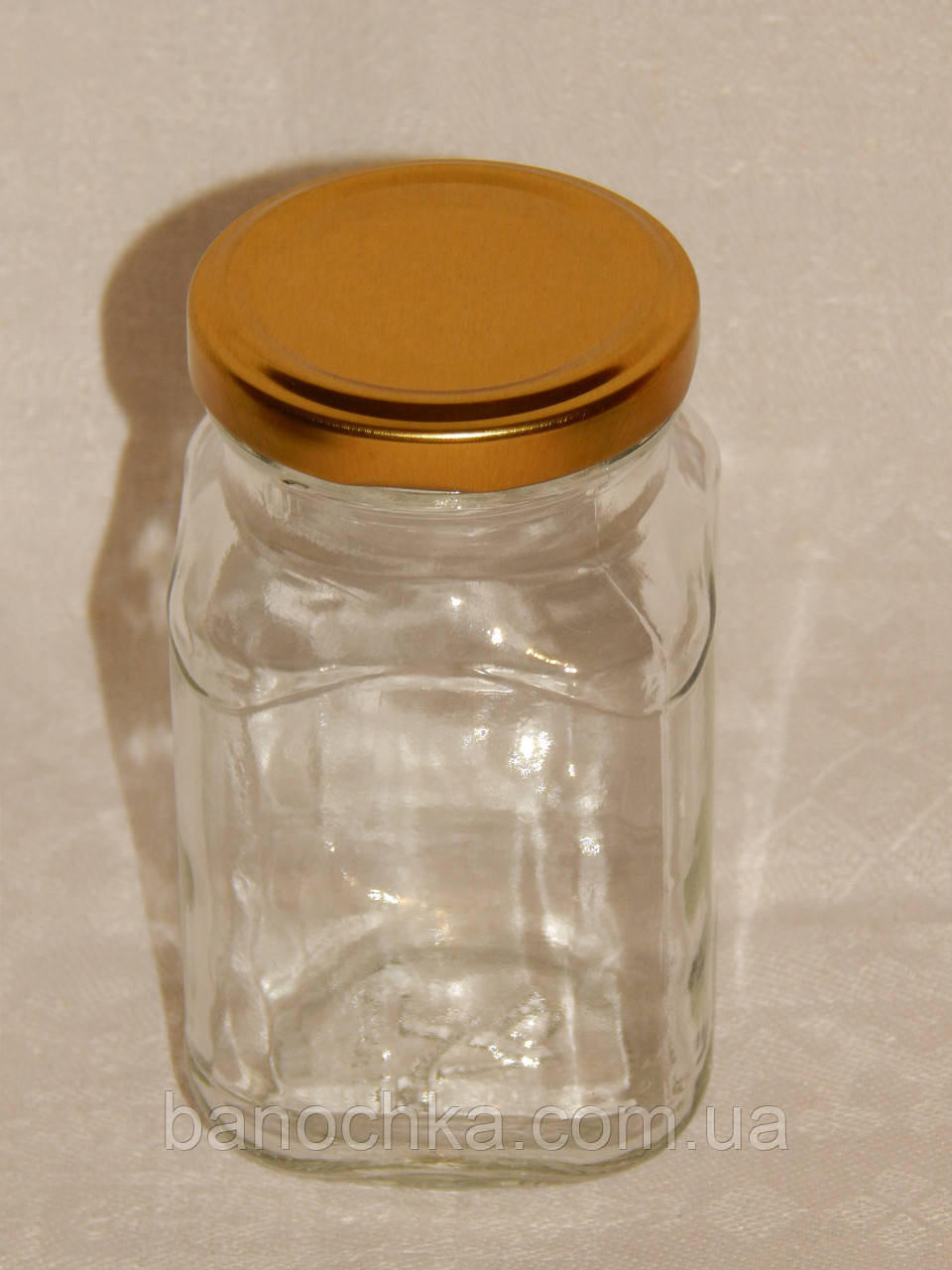 Банка скляна 300 мл (твіст 58) Кубик (24 штуки в упковці)