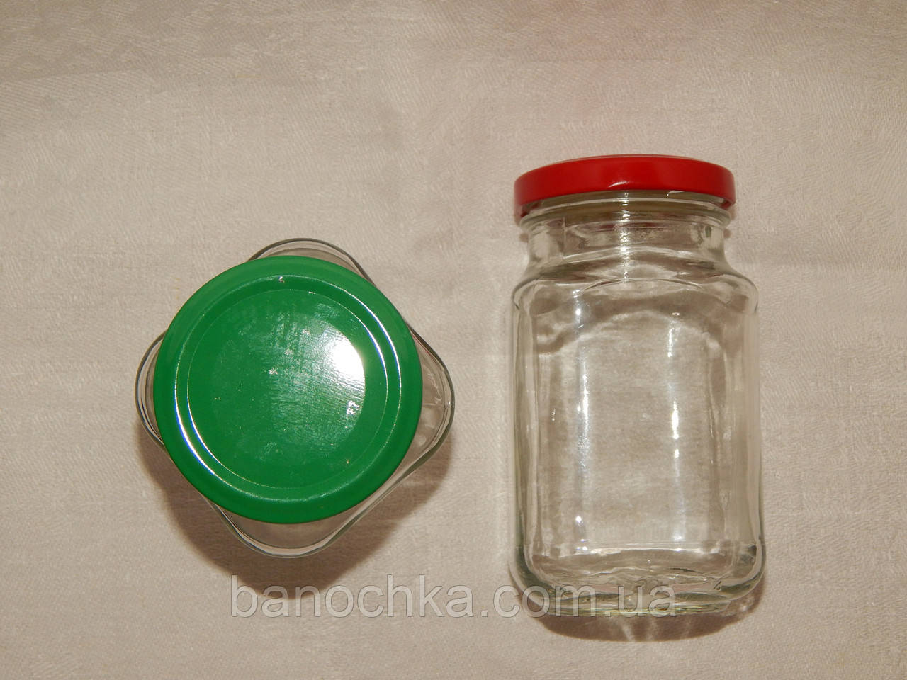 Банка скляна 300 мл (твіст 58) Кубик (24 штуки в упковці)