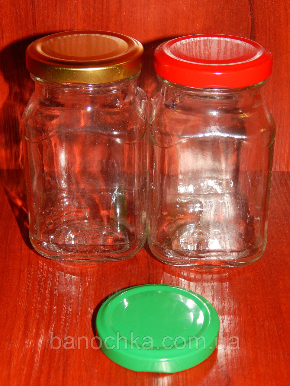 Банка скляна 300 мл (твіст 58) Кубик (24 штуки в упковці)