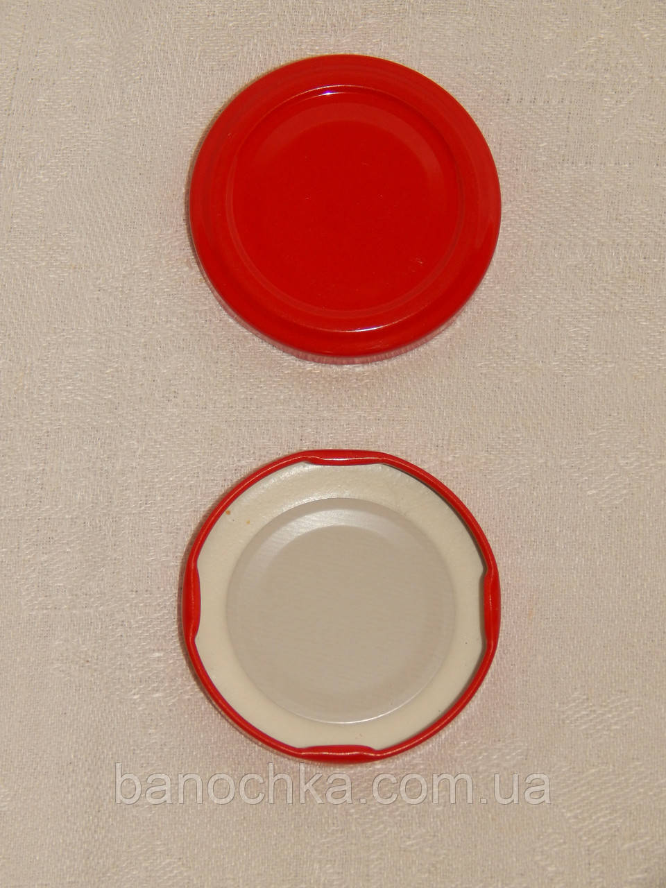 Кришка закаточна твіст-офф розмір 53 мм червона
