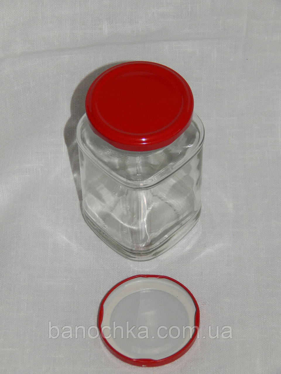 Кришка закаточна твіст-офф розмір 66 мм червона