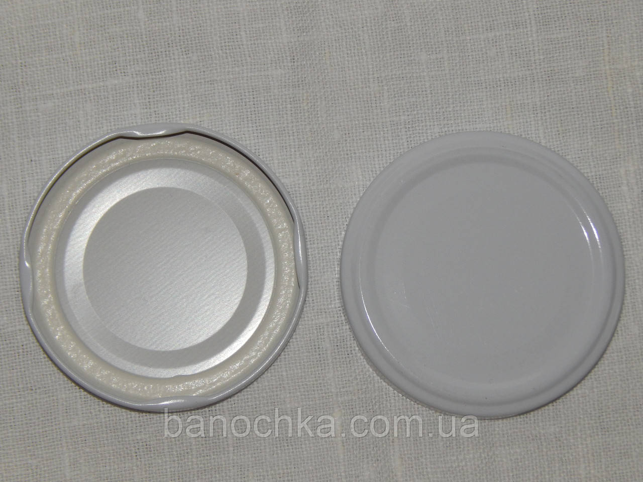 Кришка закаточна твіст-офф розмір 66 мм біла