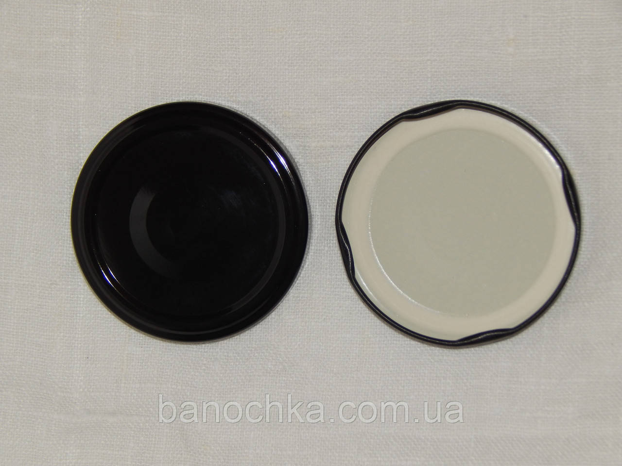 Кришка закаточна твіст-офф розмір 66 мм чорна