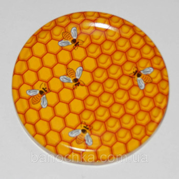 Кришка закаточна твіст-офф розмір 66 мм медова