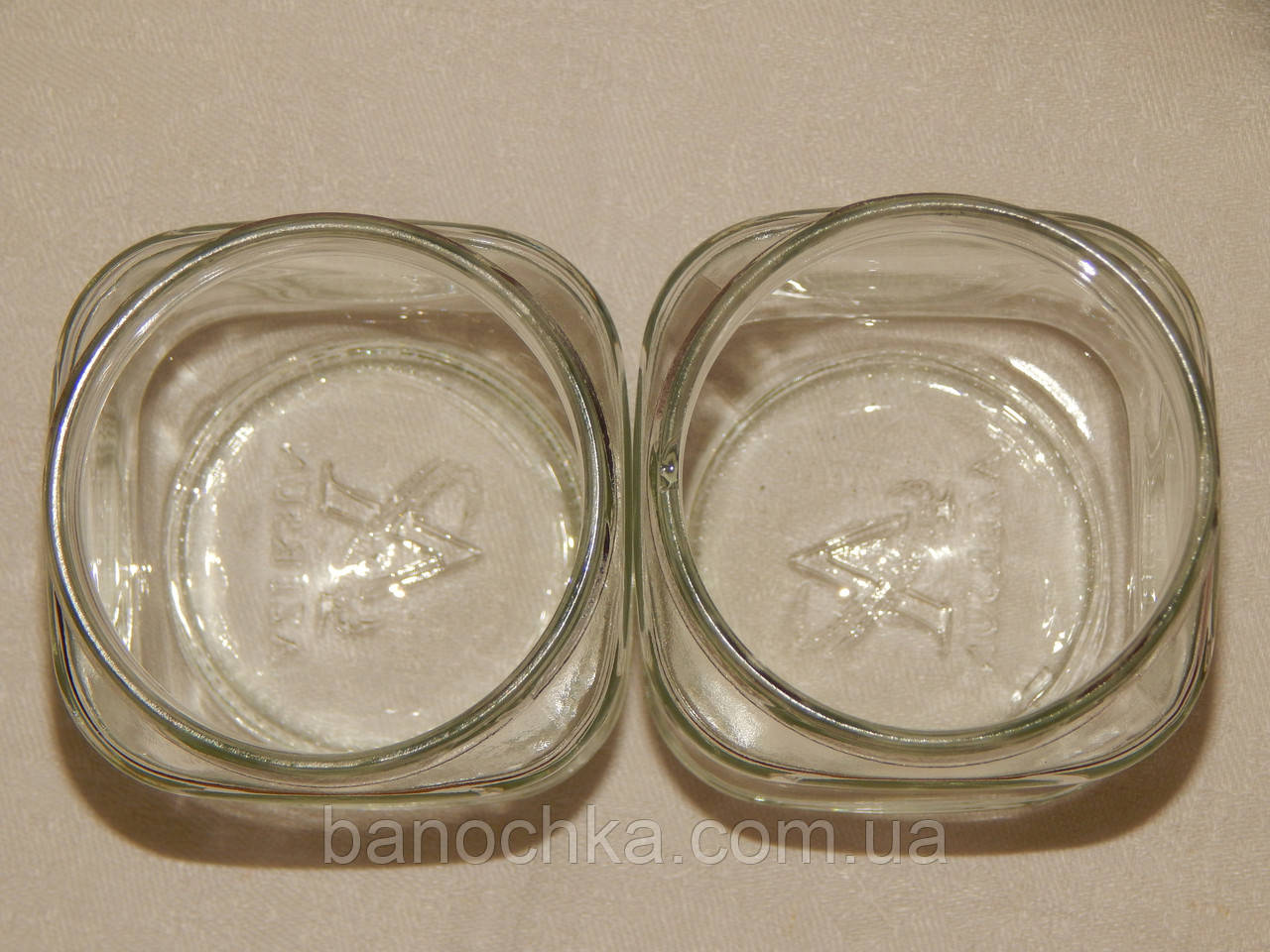 Банка скляна 720 мл з горловиною твіст 82 Кубик (12 штук в упаковці)