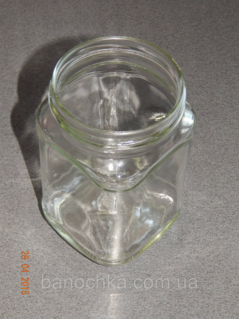 Банка скляна 720 мл з горловиною твіст 82 Кубик (12 штук в упаковці)