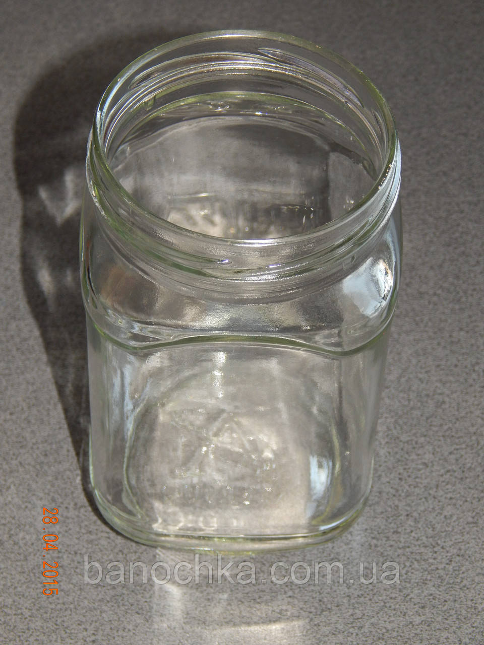 Банка скляна 720 мл з горловиною твіст 82 Кубик (12 штук в упаковці)