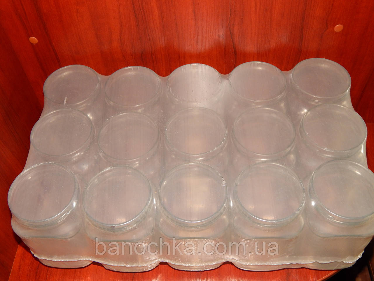 Банка скляна 720 мл з горловиною твіст 82 Кубик (12 штук в упаковці)