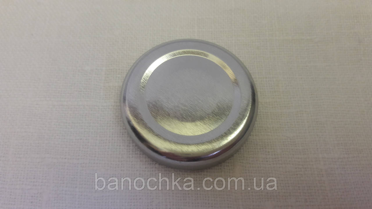 Кришка закаточна твіст-офф розмір 38 мм срібло