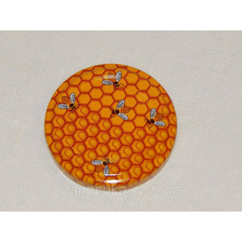 Кришка закаточна твіст-офф розмір 53 мм медова