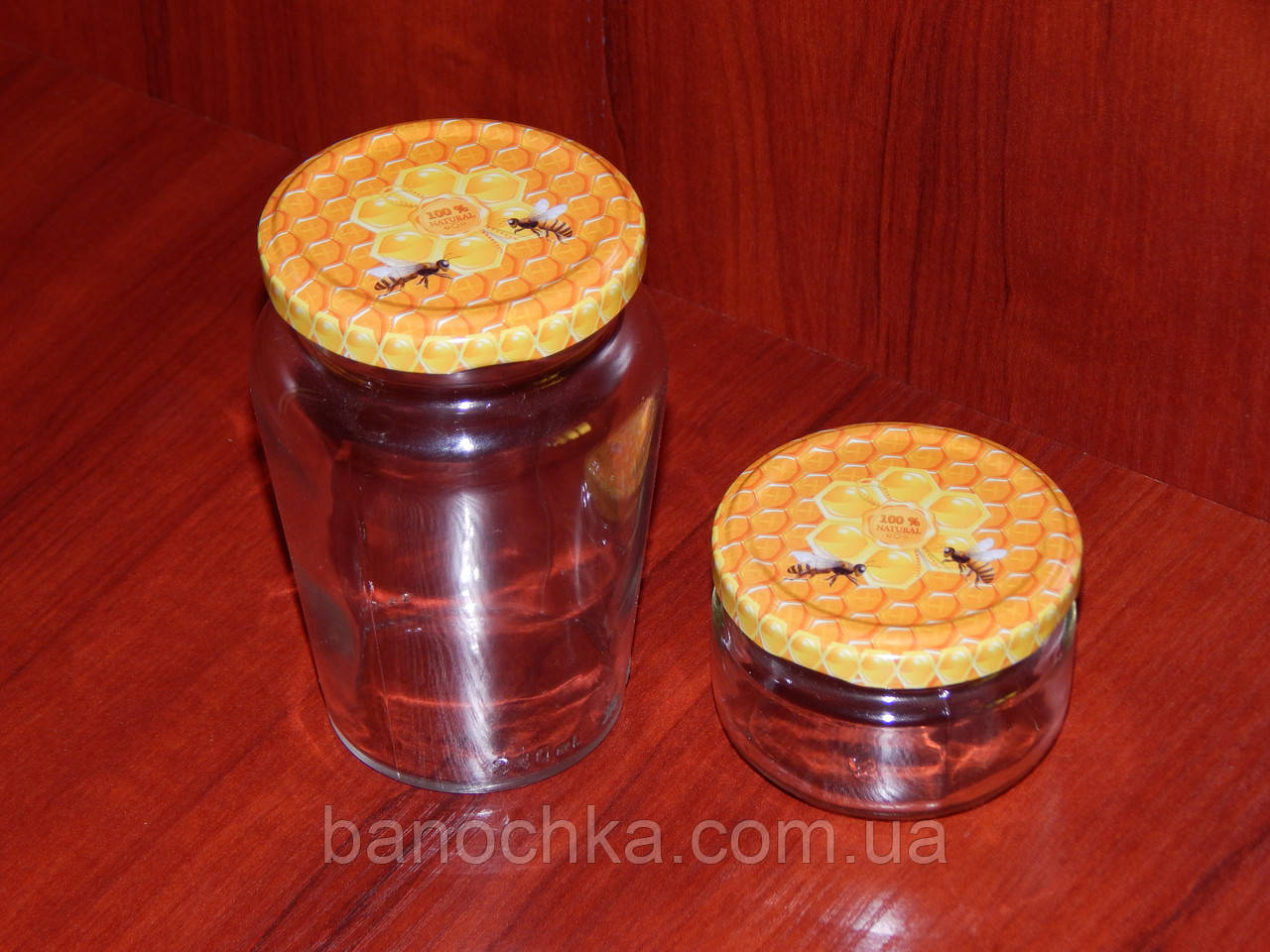 Кришка закаточна твіст-офф розмір 66 мм дві бджілки