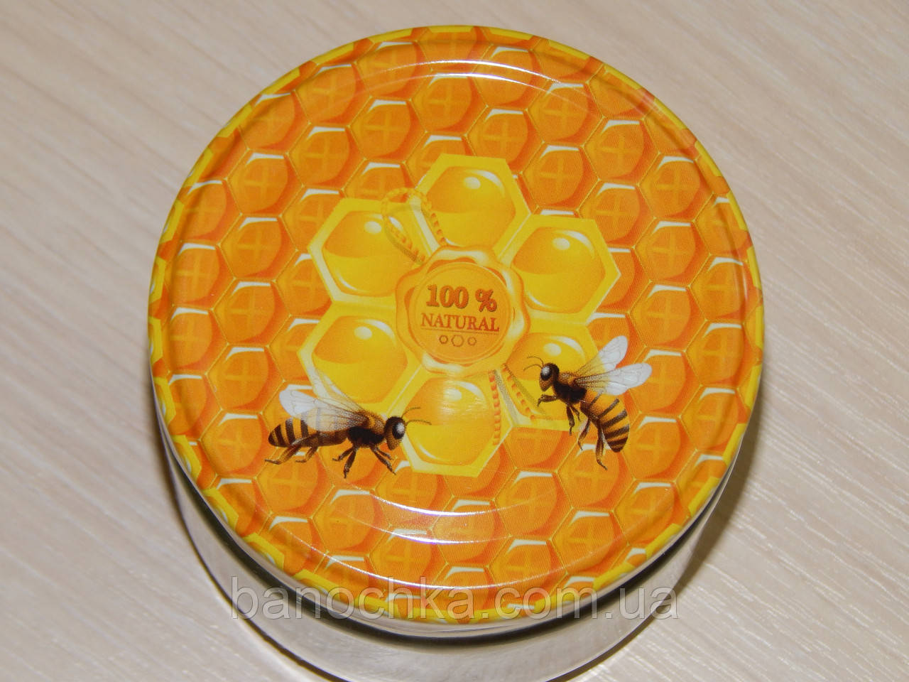 Кришка закаточна твіст-офф розмір 66 мм дві бджілки