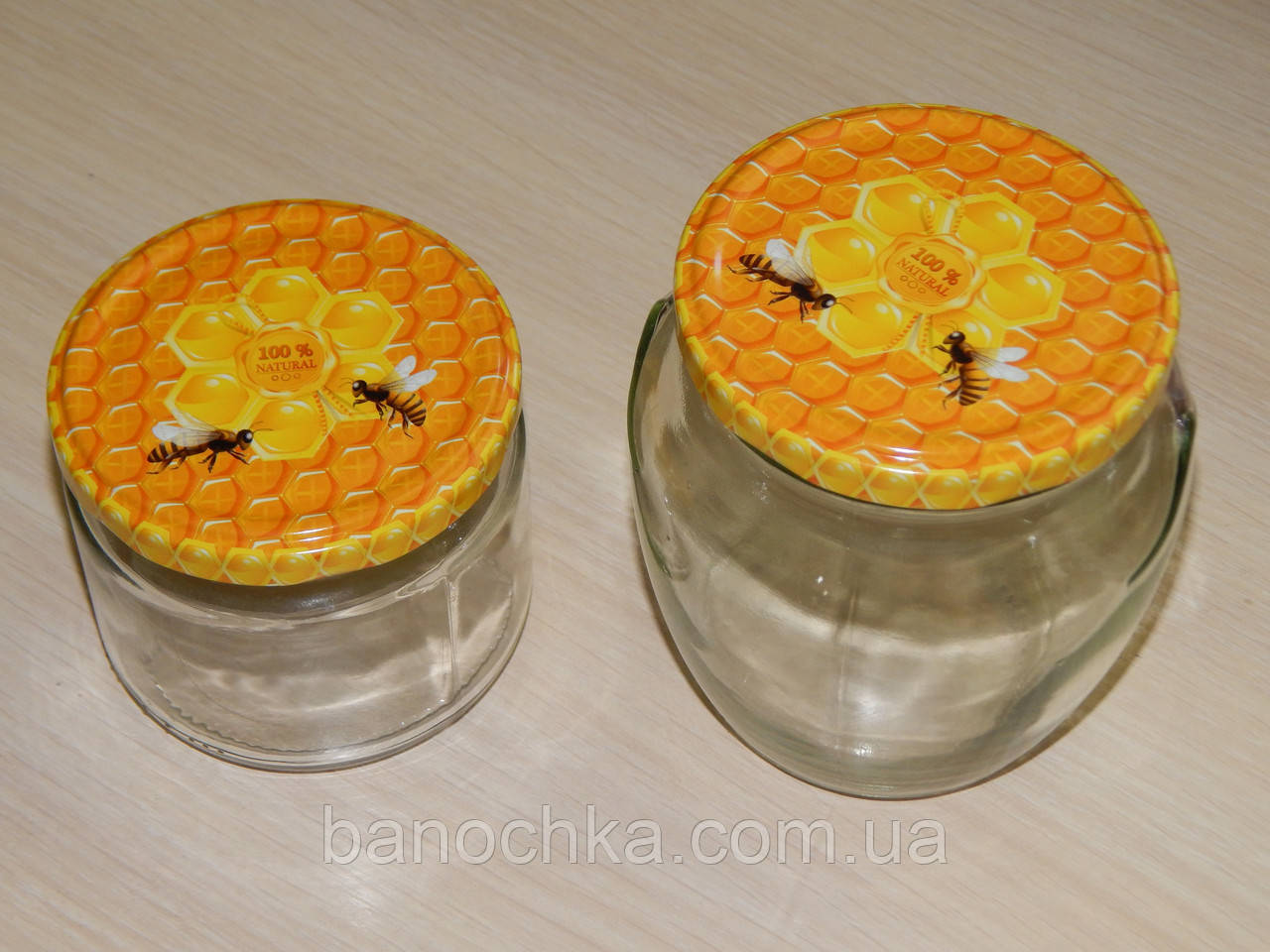 Кришка закаточна твіст-офф розмір 66 мм дві бджілки