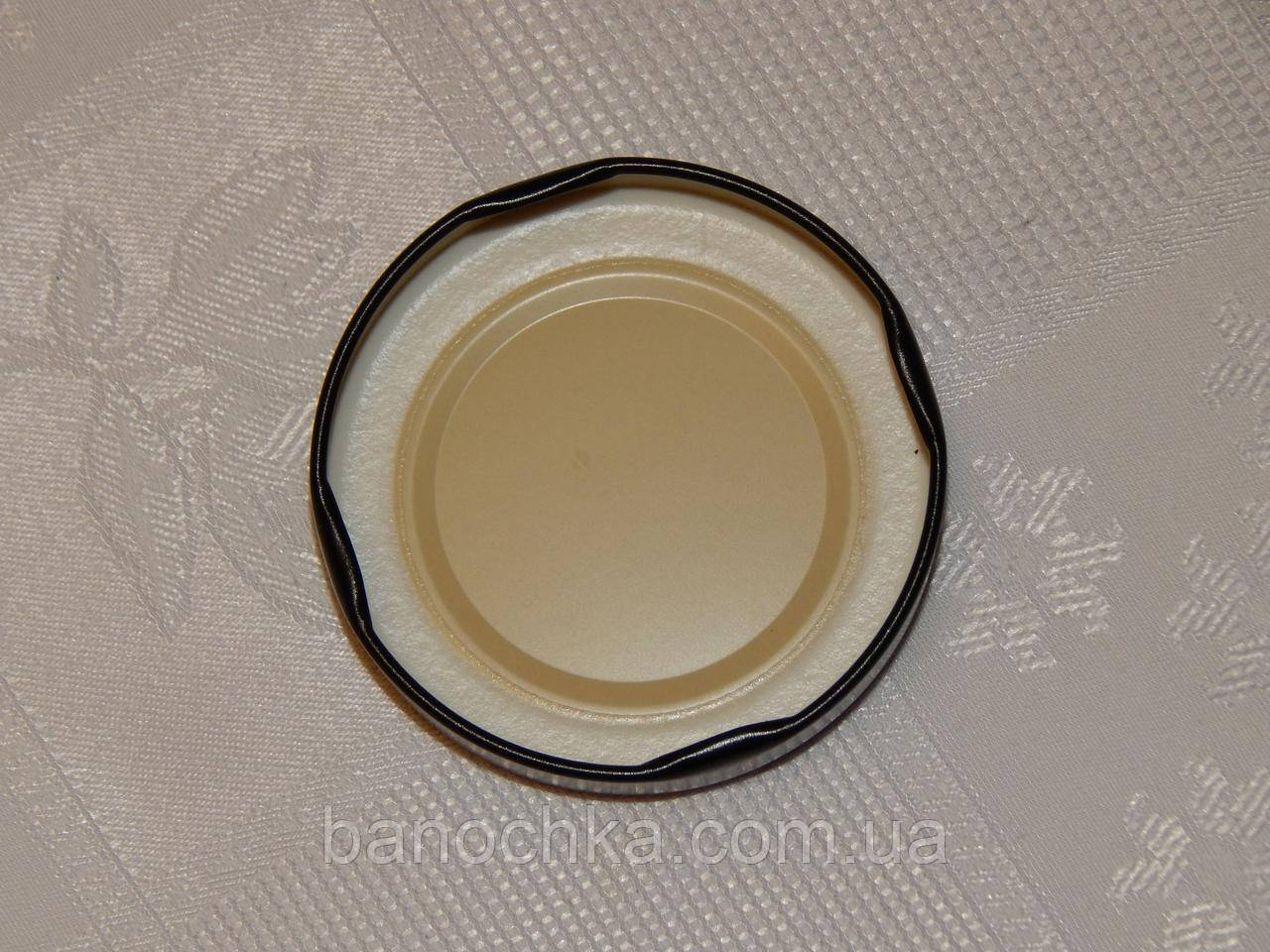 Кришка закаточна твіст-офф розмір 63 мм Deep чорна (висота 15 мм)