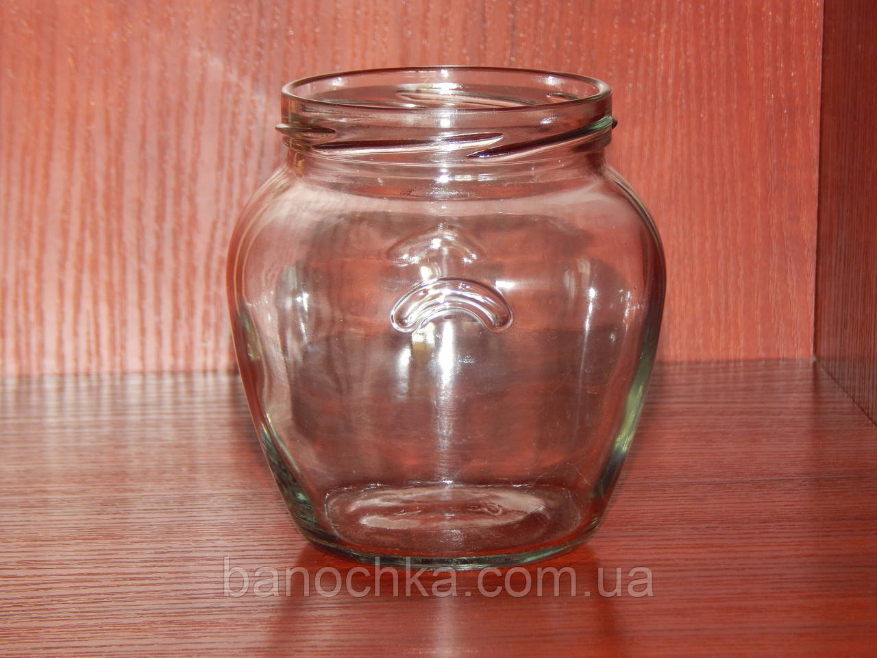 Банка скляна 580 мл з горловиною твіст 82 Амфора (12 штук в упаковці)