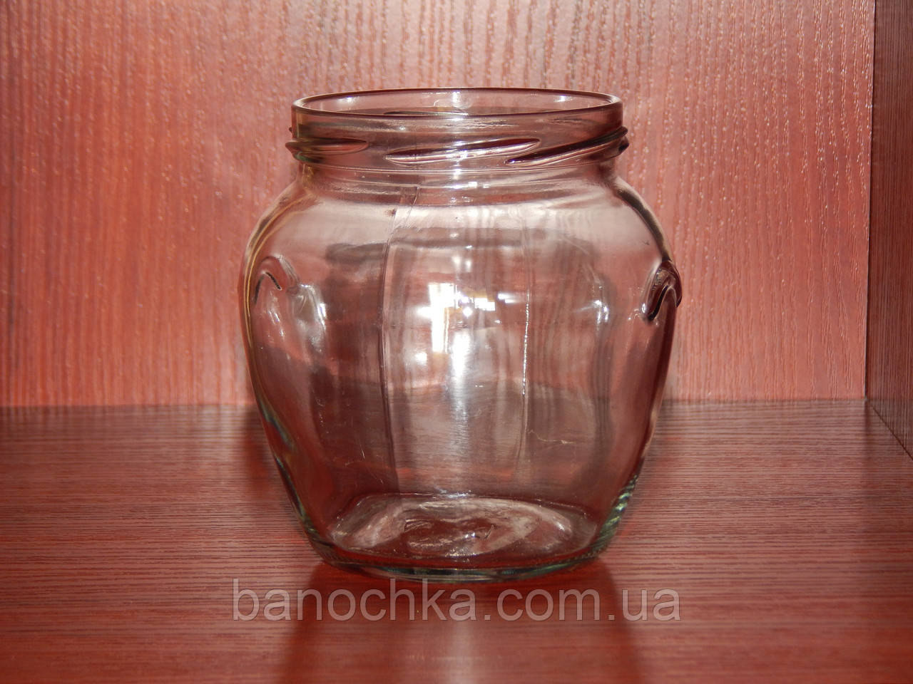 Банка скляна 580 мл з горловиною твіст 82 Амфора (12 штук в упаковці)