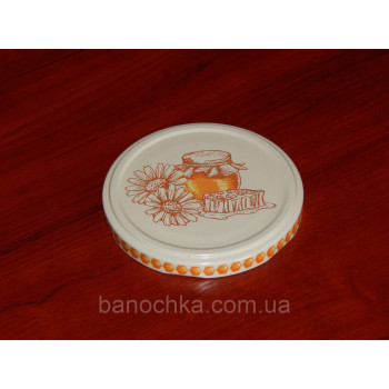 Кришка закаточна твіст-офф розмір 82 мм мед - ромашки