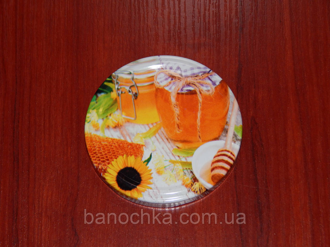 Кришка закаточна твіст-офф розмір 82 мм "Баночка меду"