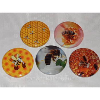 Кришка закаточна твіст-офф розмір 82 мм медовий мікс-2