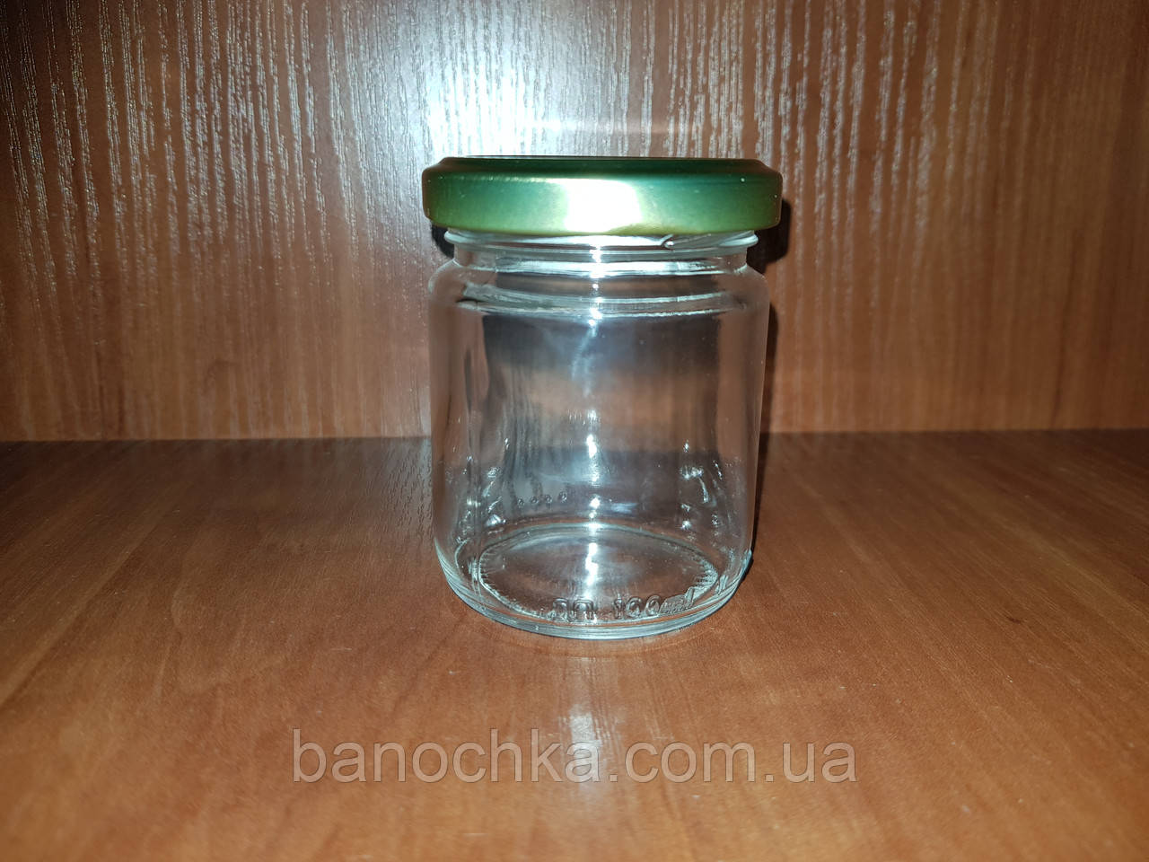 Банка склянна 100 мл з золотистою кришкою 53 мм (40 штук)