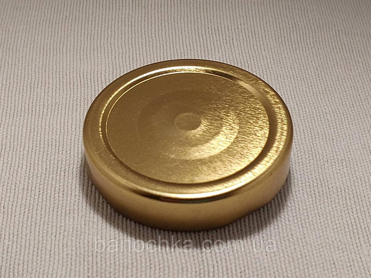 Кришка закаточна твіст-офф розмір 66 мм Deep (висока) золото кнопка