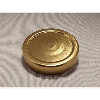 Кришка закаточна твіст-офф розмір 66 мм Deep (висока) золото кнопка
