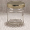 Банка скляна 42 мл із золотистою кришкою 43 мм (36 штук)