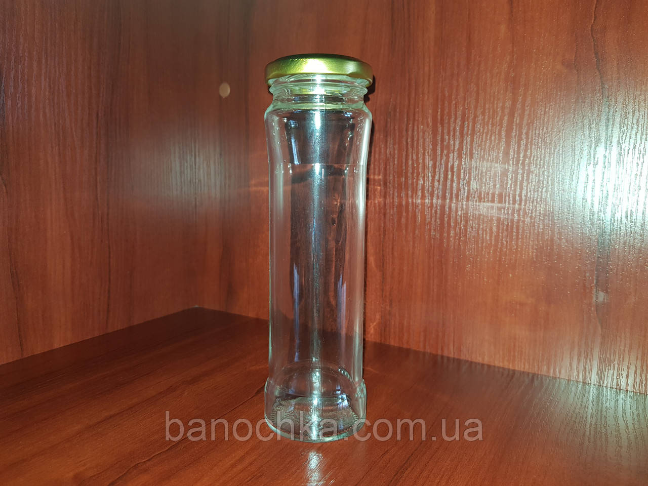 Банка скляна 212 мл із золотистою кришкою 48 мм HAUT (30 штук)