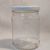 Банка скляна 250 мл з білою кришкою 66 мм (24 штуки)