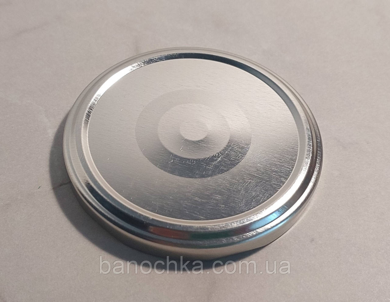 Кришка закаточна твіст-офф 82 мм срібло для стерилізації