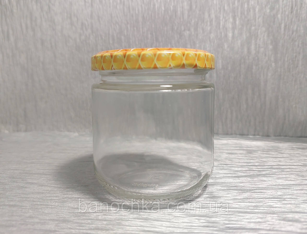 Банка скляна 200 мл з медовою кришкою ТО 66 (24 штуки)