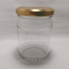 Банка скляна 250 мл із золотистою кришкою 66 мм (24 штуки)