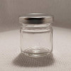 Банка скляна 42 мл із сріблястою кришкою 43 мм (24 штуки)