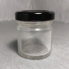 Банка скляна 42 мл з чорною кришкою 43 мм (24 штуки)